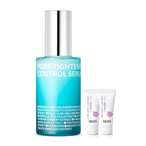 [SKU_2VBF28A_35L4KUX] Isoi Pore Tightening Control Serum 50ml + Moisture Cleansing Foam 7ml x 2p Set