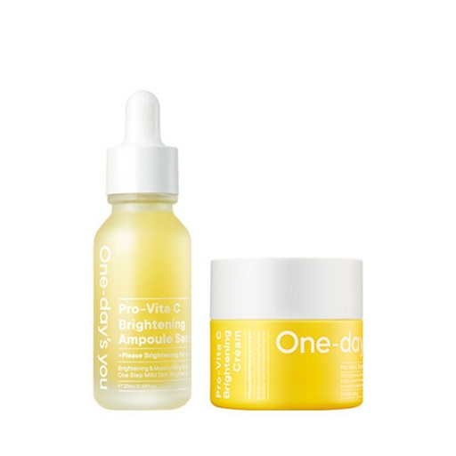 [SKU_2F8M3ZK_3GI5XE7] One Days You Pro Vita C Brightening Ampoule Serum 20ml + Brightening Cream 50ml