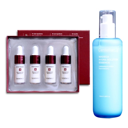 [SKU_2QO935I_4X2EBPV] Centellian24 Expert Madeca Mela Capture Ampoule Rx 4p + Madeca Hydra Solution Essence 130ml Set