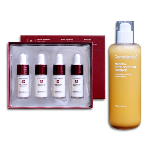 [SKU_2QO933H_4X2EBIR] Centellian24 Expert Madeca Mela Capture Ampoule Rx 4p + Madeca Nutri Solution Essence 130ml Set