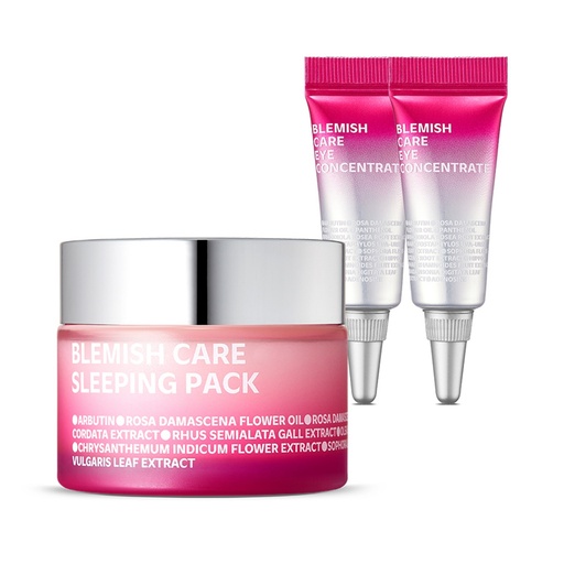 [SKU_S8CGGV_1C1QB14] ISOI Blemish Care Sleeping Pack 50ml + Eye Concentrate 3ml x 2p