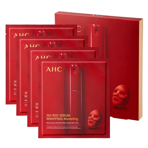 [SKU_N0RLL5_1457Y6Q] AHC 365 Red Serum Wrapping Modeling Mask Pack