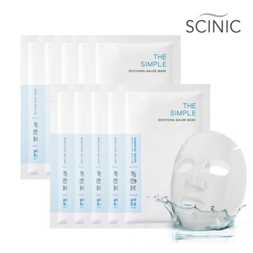 [SKU_39I8BSA_85HKOVJ] Scinic The Simple Soothing Gauze Mask