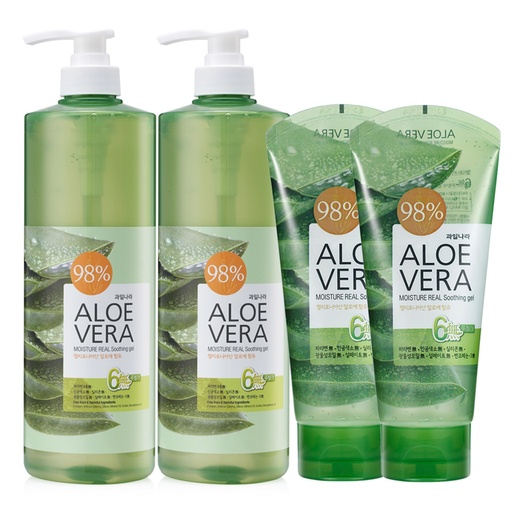 [SKU_342IBBC_7BCNV9I] Kwailnara Aloe Vera Moisture Soothing Gel 1000ml + 150ml Set