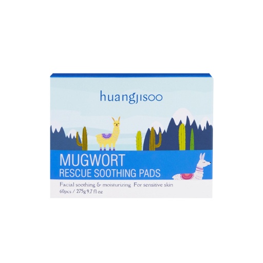 [SKU_2O32056_4L9F2ME] Hwangjisu Mugwort Rescue Soothing Pad 60p