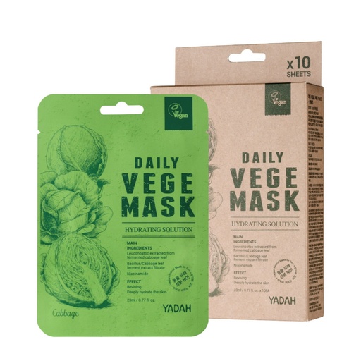 [SKU_32N2T17_73MKLUR] Yada Daily Veggie Cabbage Sheet Mask