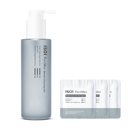 [SKU_33MUM42_3ELP4UM] Isoi Factman Blemish Cleansing Gel 150ml + All-in-one Serum 3 times