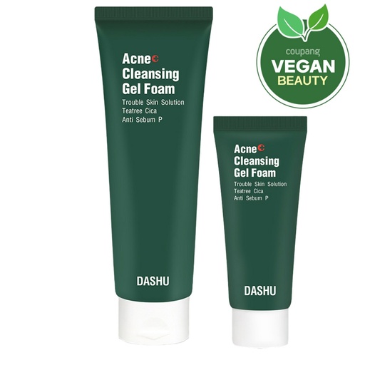 [SKU_2Y0IE2R_6BB591B] Dashu Acne Tea Tree Trouble Cleansing Gel Foam 120ml + 30ml Set