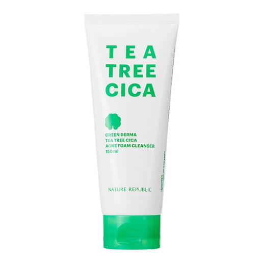 [SKU_39TOKEZ_8750J25] Nature Republic Green Derma Tea Tree Cica Acne Foam Cleanser