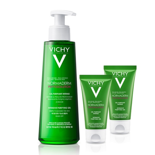 [SKU_QHPYPB_198ZMT6] Vichy Normaderm Phyto Solution Acidic Cleansing Gel 400ml + 50ml x 2p Set