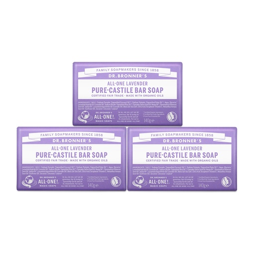 [SKU_2KYBRTD_46OCEDA] Dr. Bronner's Lavender Pure Castile Bar Soap