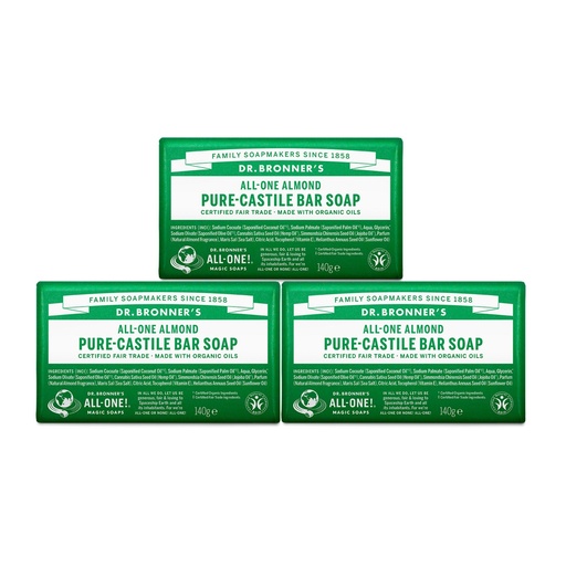 [SKU_2KYBRMB_46OCCMH] Dr. Bronner's Almond Pure Castile Bar Soap