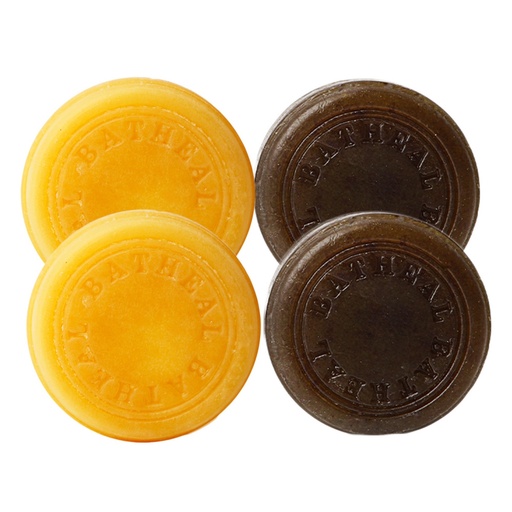 [SKU_32T0H1U_74LGEMC] Bath Heal Cleansing Bar Hoseongcho 100g x 2p + Honey & Propolis 100g x 2p Set