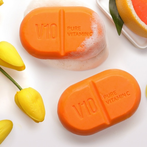 [SKU_2GV1FVH_3NMVSF7] SOME BY MI Pure Vitamin C V10 Cleansing Bar 106g + Miracle Toner 6ml x 2p Set