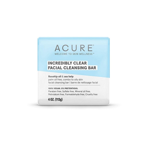 [SKU_121YQSB_1TJZR02] Acure Incrediblely Clear Facial Cleansing Bar