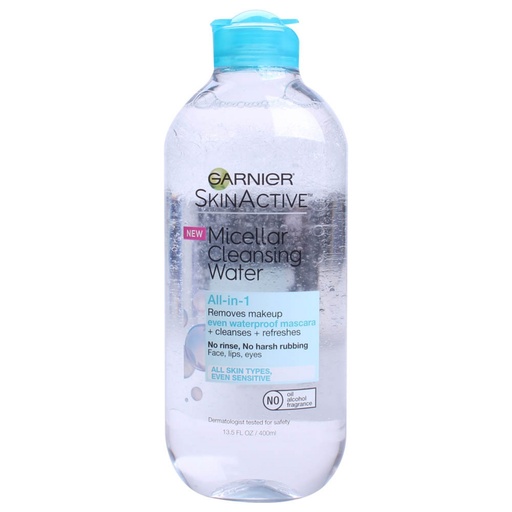 [SKU_3D774_F9T5E] Garnier SkinActive Micellar Cleansing Water Even Waterproof Mascara