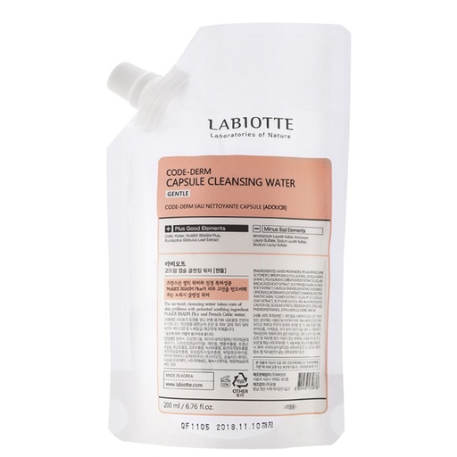 [SKU_7H378_VPVR3] Labiotte Codederm Capsule Cleansing Water Refill Gentle