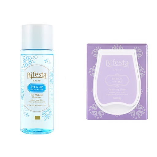 [SKU_1LNCNT_4XCU8P] Bifesta Eye Makeup Remover + Cleansing Sheet Coenzyme Q10