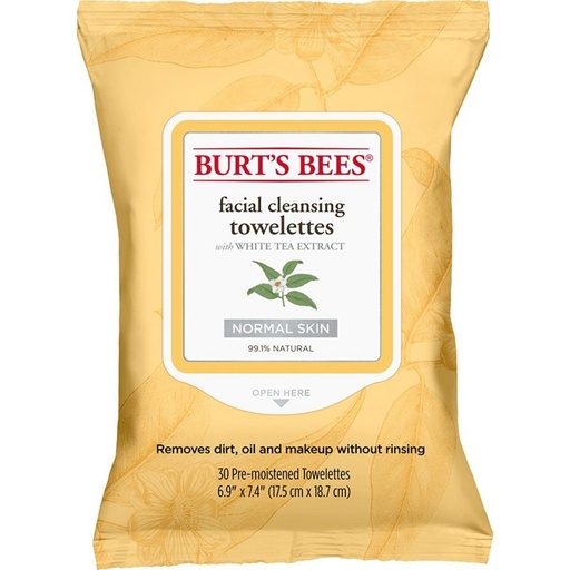 [SKU_32SGWSB_1VZZW] Burt's Bees Facial Cleansing Towelette 17.5 x 18.7cm