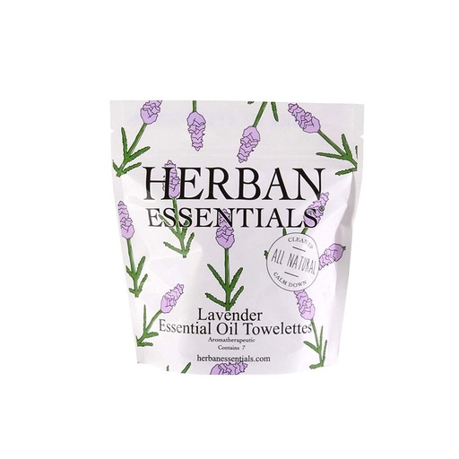 [SKU_9IK9U_12W0JC] Herban Essentials Lavender Essential Oil Towelette Cleansing Tissue