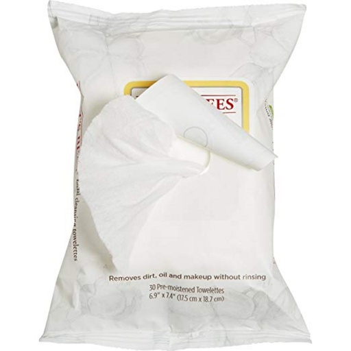 [SKU_1GR1LC_4L1NK1] Burt's Bees Facial Cleansing Towelette Sensitive Skin Cotton Extract 17.5 x 18.7cm