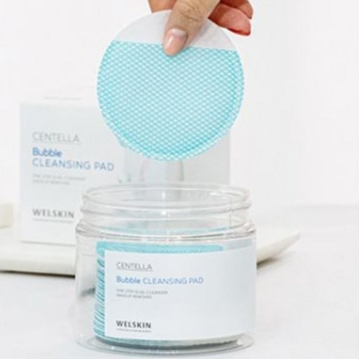 [SKU_2P32C25_4PUPTTX] Wellskin Centella Bubble Cleansing Pad