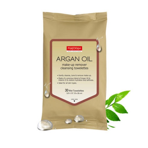 [SKU_3XAY_70NMM] Purederm Argan Oil Cleansing Tissue