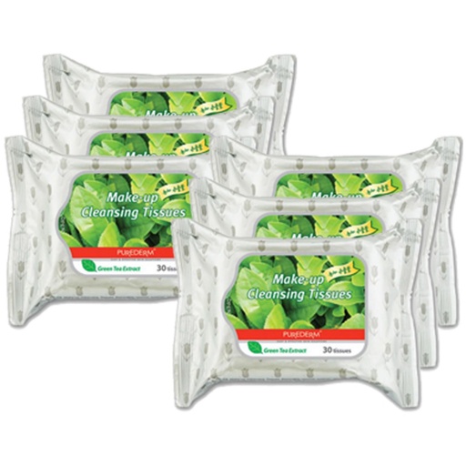 [SKU_11XX_6Z6GW] Purederm Green Tea Cleansing Tissue