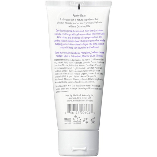 [SKU_DHR3F_1GFT2D] Mellisa B Naturally Cleansing Milk
