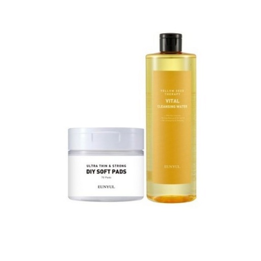 [SKU_5OPIWJ_I2DPOA] Eunyul Yellow Seed Therapy Vital Cleansing Water 500ml + Pad 70p Set