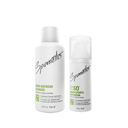 [SKU_2OOTZ_CHUGT] Sporetics Green Sports Sun Cream + Cleanser Set