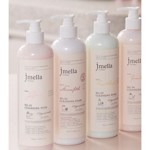 [SKU_38ROUPW_81I5XC2] J Mela Large Capacity Sparkling Rose Cleansing Oil 500ml + Femme Fatale Cleansing Foam 500ml Set