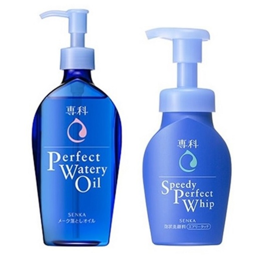 [SKU_1I0PC6_4ODXYN] Senka Perfect Watery Oil 230ml + Speedy Perfect Whip Airy Touch 150ml Cleansing Set